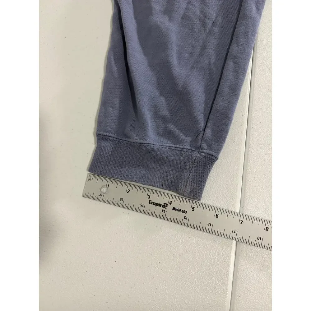 Nike Mens Large Blue Gray Fleece Jogger Sweatpants Drawstring